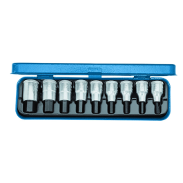 Gedore Blue Line, IN 19 PA, 9-stk skrutrekkerbitssokkelsett, 1/2 tomme, 1 sett, SGD-6156410