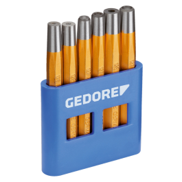 Gedore Blue Line, 125 B, 6-stk. sett med naglesettere og snabelstanser, 1 sett, SGD-8773600