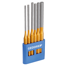Gedore Blue Line, 119 L, 6-stk pinnestansesett, langt mønster i plastholder, 1 sett, SGD-8866290