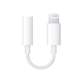 Apple Lightning til 3,5 mm Hodetelefonadapter – Enkel tilkobling, høy lydkvalitet (APL00038, 1 Eske)