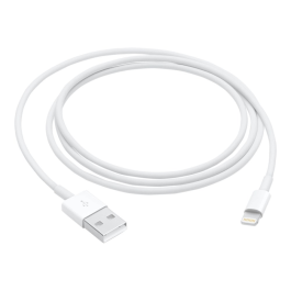 Apple Ladekabel USB-A til Lightning – Rask Lading, Synkronisering (APL00063, 1 Eske)