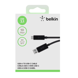 Belkin USB-A til USB-C Kabel – Rask Dataoverføring (BEL65654, 1 Eske)