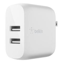 Belkin Dual USB-A Vegglader – Rask Lading, Kompakt Design (BEL68893, 1 Eske)