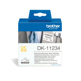 Brother Selvklebende Etikett – Pre-cut Besøksmerking (BRODK11234, 1 Eske)