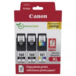 Canon Foto Cube Verdi Pakke (PG-560/CL-561/PG-560XL), SDC-754