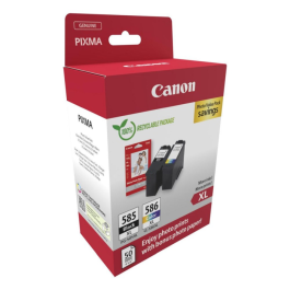 Canon PG-585 svart blekk og fotoverdi pakke samling, SDC-756