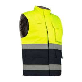 Dapro Protector Bodywarmer, Marineblå/Hi-Vis Gul, 1 Stykke, SDP-OPROW-NB-HVYE