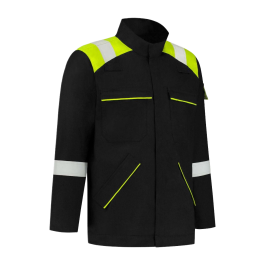 Dapro Globe-Tech Jacket, Oil Black/Hi-Vis Yellow - IFR - Temperated, 1 Stykke, SDP-WGTECHJ-BL-HVYE