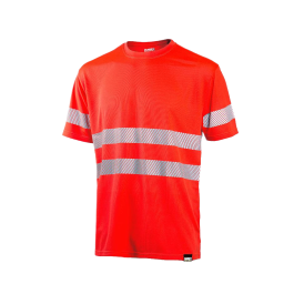 Dimex Hi-Vis Safety T-skjorte, rød, 1 Stykk, SDM-4235