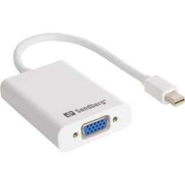 Sandberg Mini DisplayPort til HDMI, DVI, VGA Adapter Sett, 1 Stykk, SEN-643