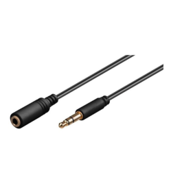 MicroConnect 3,5 mm Minijack Hann-Hunn Hodetelefon- og Lydforlengelseskabel (0,5-5 m), 1 Stykk, SEN-395