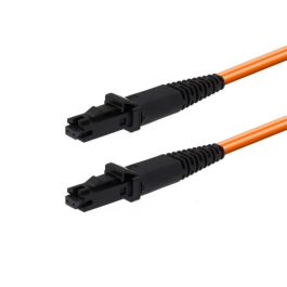 MicroConnect optisk fiberkabel, MTRJ/UPC-MTRJ/UPC, multimodus, dupleks, OM1 (oransje), 0,5-50m, 1 Stykk, SEN-161