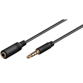 MicroConnect 3,5 mm Minijack Slim Forlengelseskabel, 0,5-5m, 1 Stykk, SEN-392