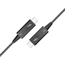 MicroConnect Thunderbolt 3 USB-C optisk kabel, 40 Gbits/s, svart, 5-50m, 1 Stykk, SEN-518