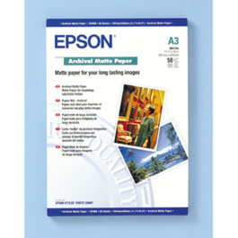 Epson Arkivpapir A3 Matt – Arkivbestandig, Høy Kvalitet (EPSS041344, 1 Eske)