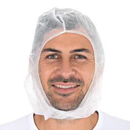 Hygonorm Astronaut-hette Eco | nonwoven, hvit, 10 x 100 Stykk, SFM-133009