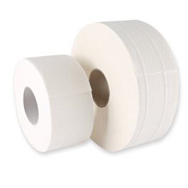 Hygoclean Toalettpapir, Jumbo, 2-lags | cellulose, 12 x 1 rull (à 1000 avrivninger), SFM-1099P