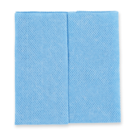 Hygoclean polerkluter | viskose/polyester, plissert, blå, 600 x 1 Stykk, SFM-317536