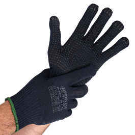 Hygostar Finstrikkede hansker Pearl | nylon/bomull, 10 x 12 par, SFM-0700P