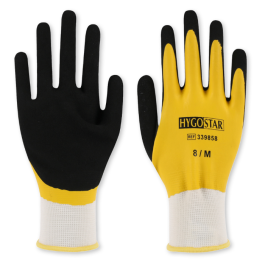 Hygostar Finstrikkede hansker Wet Protect | lateksbelegg, 10 x 12 par, SFM-0708P
