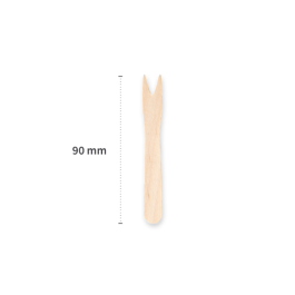 NATUREStar Økologiske pommes frites gafler | tre, natur, 10 x 1000 Stykk, SFM-38851