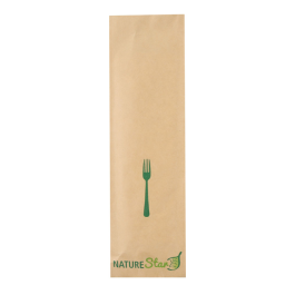 NATUREStar Økologiske bestikksett Gaffel | tre FSC 100 %, brun, 500 x 1 Stykk, SFM-388601