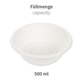 NATUREStar Økologiske boller, runde | bagasse, hvit, 20 x 50 Stykk, SFM-41150
