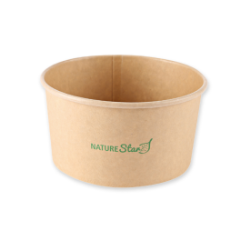NATUREStar Økologiske salatskåler Caesar | kraftpapir/PLA, 6 x 50 Stykk, SFM-0902P