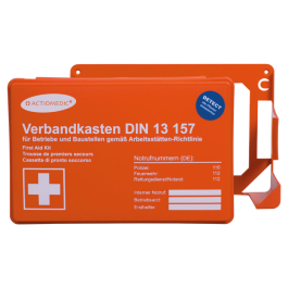 Franz Mensch Førstehjelpssett MINI + veggbrakett, svart, DIN 13 157:2021, 1 x 1 Stykk, SFM-0112P