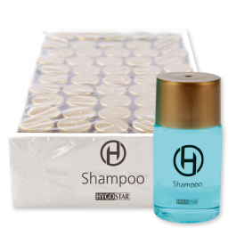 Hygostar Shampoo | flaske, lyseblå, 10 x 50 Stykk, SFM-556211