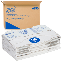 Kimberly Clark Scott personlige setetrekk, hvit, 24 x 125 Stykk, SFM-TK6150