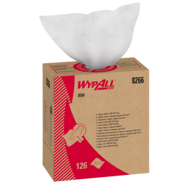 Kimberly Clark WypAll General Clean X60 vindusviskere 8266, 1-lags, boks, hvit, 10 x 126 Stykk, SFM-TK8266