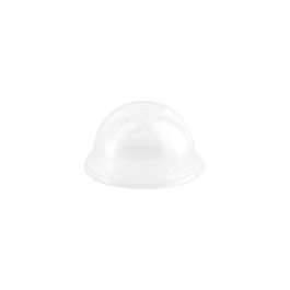 Green Box Lukket 9 cm rPET kuppellokk, gjennomsiktig, 1200 stykker, SGB-DCD00058