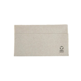Green Box 1-lags 1/8 brettet 33 x 33 cm rPapirservietter, naturlig, 4800 stk., SGB-DSE02806