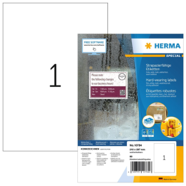 Herma Etiketter Folie 210x297, SDC-1319