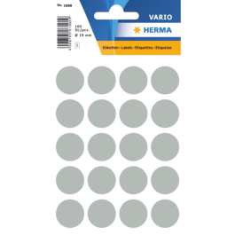 Herma Vario Etiketter Ø8mm, Ø13mm, Ø19mm - Assorterte Farger, SDC-1329