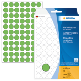 Herma Etikett Ø13mm - Fargevalg, SDC-1350