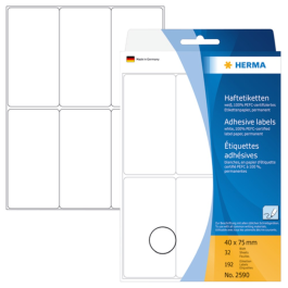 Herma Hvit Etikett 5-74x105mm, SDC-1351