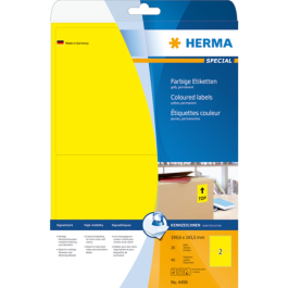Herma Fargede Etiketter A4, SDC-1363