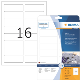 Herma navne/tekstil etiketter - assorterte størrelser og farger, SDC-1365