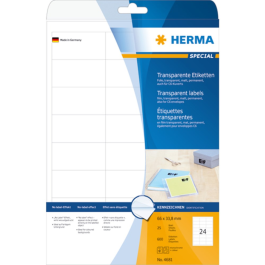 Herma Transparent Matt Folieetiketten A4, SDC-1364