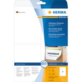 Herma Avtagbare Etiketter A4, SDC-1362