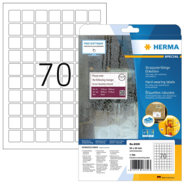 Herma Slitesterke Etiketter A4 og Folie, SDC-1369