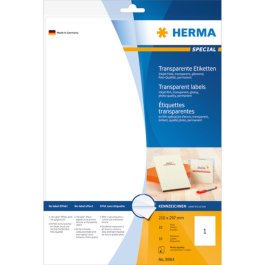 Herma Inkjet Etiketter A4 og CD-Maxi, SDC-1372