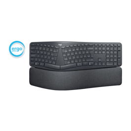 Logitech Ergo K860 Tastatur – Økt Komfort, Ergonomisk Design (LOG920010348, 1 Eske)