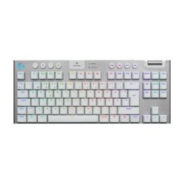Logitech G915 X LIGHTSPEED TKL Trådløst Gaming Tastatur - Klikkete, Lineært, Taktile (Svart/Hvit) - Nordisk, SDC-583