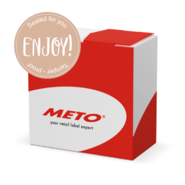 Meto 30011964 Forseglingsetiketter 500 stk naturlig brun