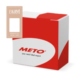 Meto 30011966 Forseglingsetiketter 500 stk naturlig brun