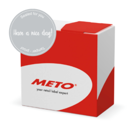 METO forseglingsetiketter med hjertedesign - grå og grønn, SAV-42