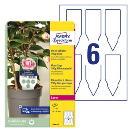 Avery Plant Signs (Hvit) - Assorterte former og størrelser, SAV-48